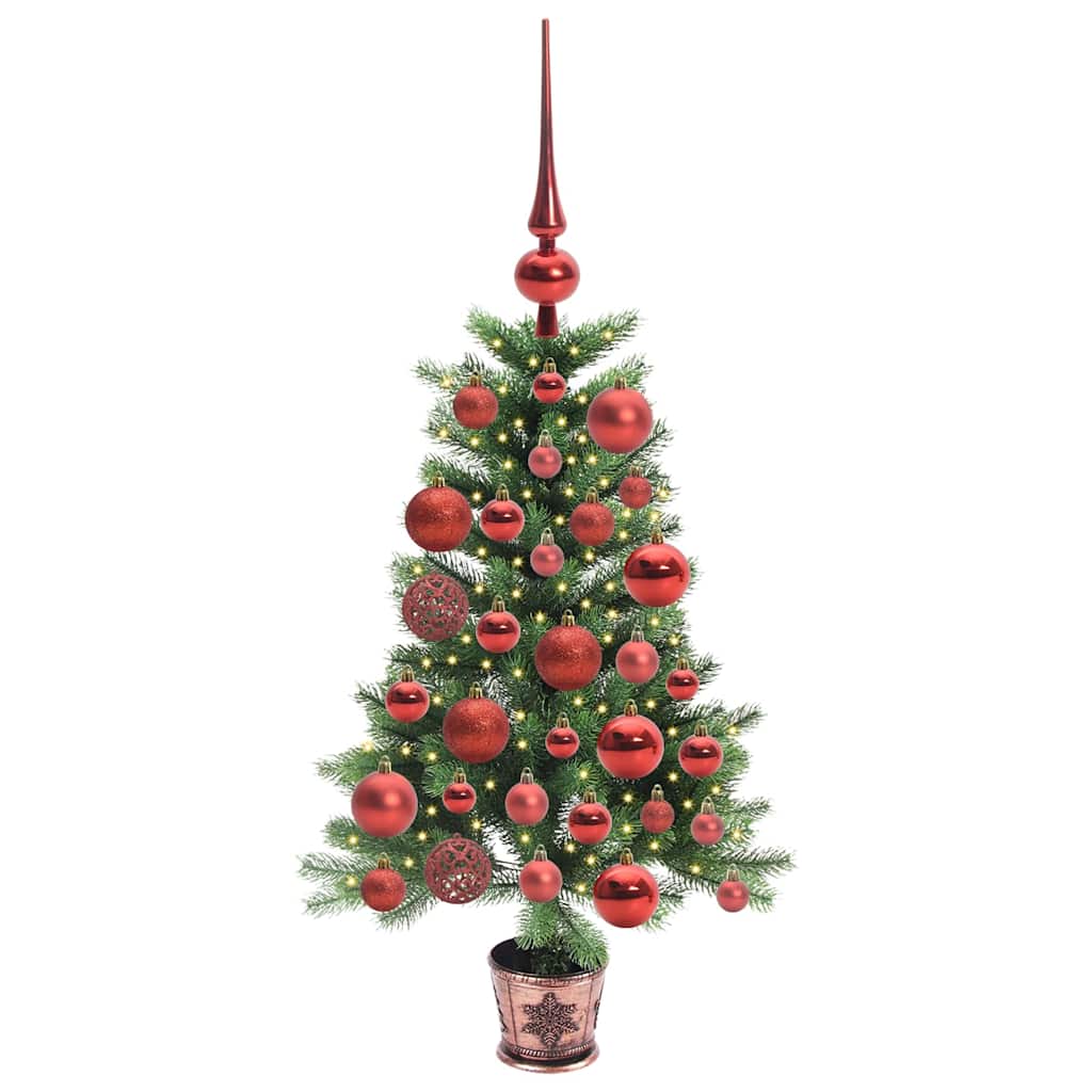 vidaXL Christmas Tree with 150 LEDs with Stand Green 90 cm PE