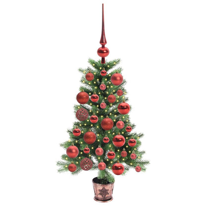 vidaXL Christmas Tree with 150 LEDs with Stand Green 90 cm PE