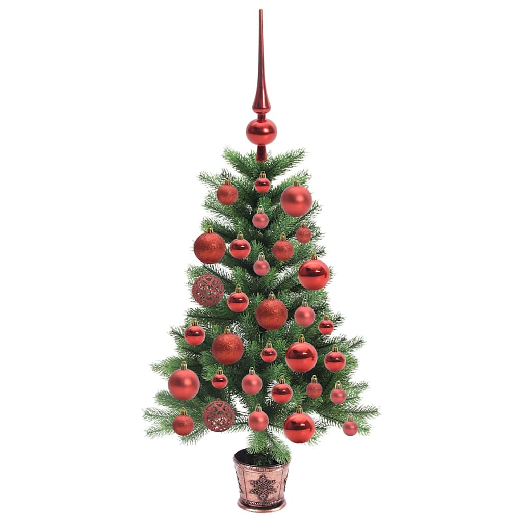 vidaXL Christmas Tree with 150 LEDs with Stand Green 90 cm PE