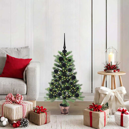 vidaXL Christmas Tree with 150 LEDs with Stand Green 90 cm PE - 49169