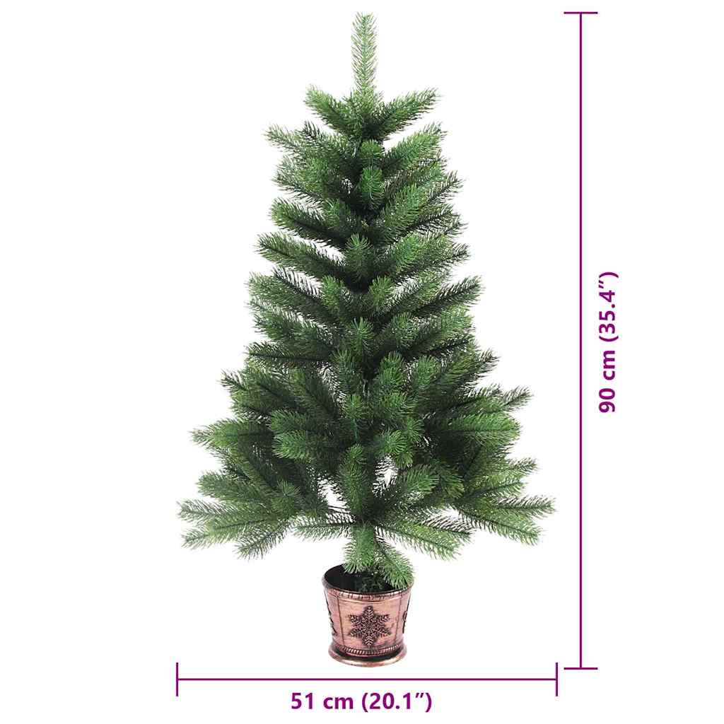 vidaXL Christmas Tree with 150 LEDs with Stand Green 90 cm PE - 49169