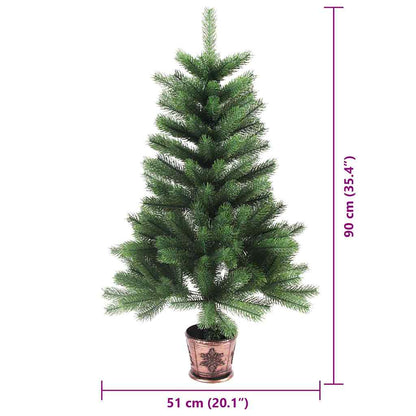 vidaXL Christmas Tree with 150 LEDs with Stand Green 90 cm PE - 49169
