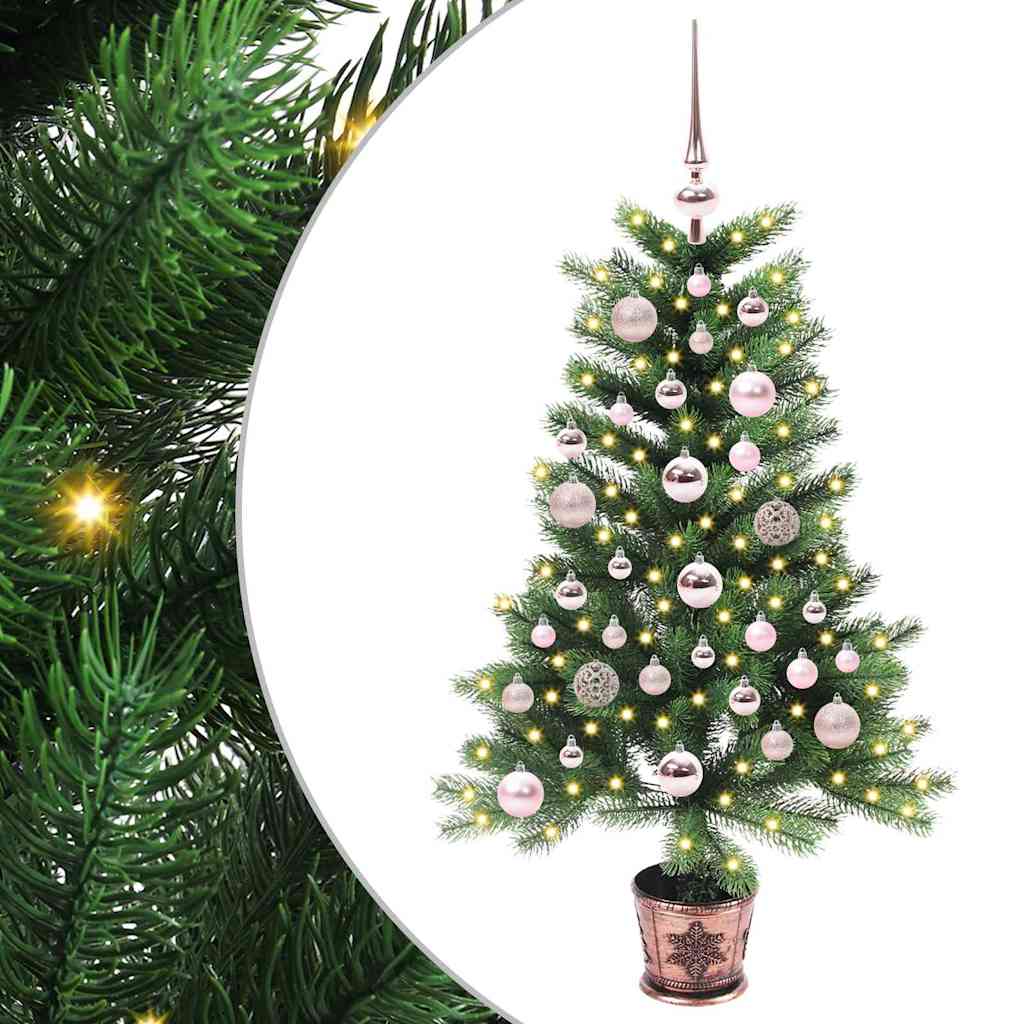 vidaXL Christmas Tree with 150 LEDs with Stand Green 90 cm PE - 49171