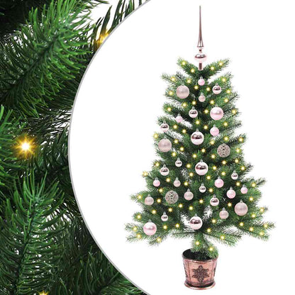 vidaXL Christmas Tree with 150 LEDs with Stand Green 90 cm PE - 49171