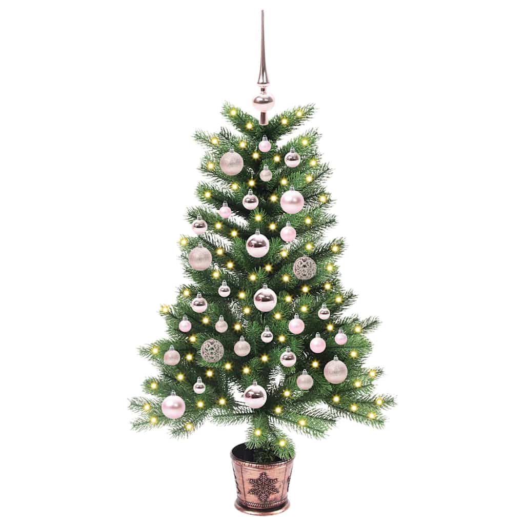 vidaXL Christmas Tree with 150 LEDs with Stand Green 90 cm PE - 49171