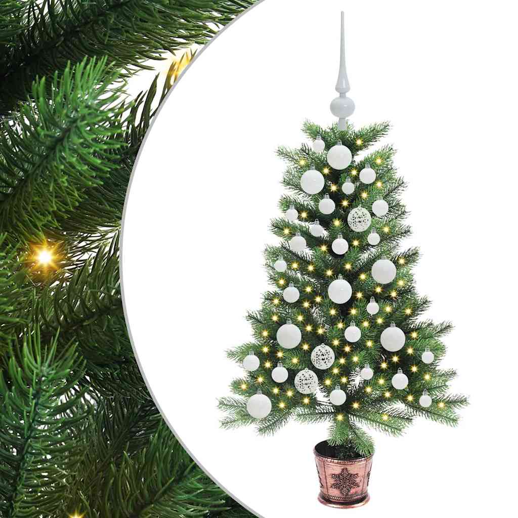 vidaXL Christmas Tree with 150 LEDs with Stand Green 90 cm PE - 49180