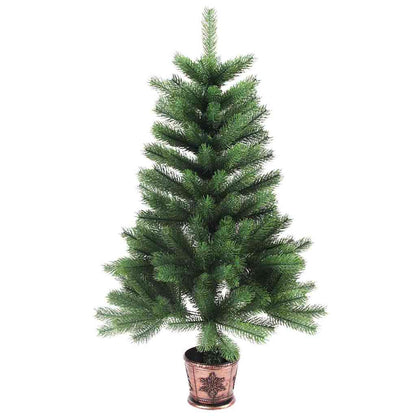 vidaXL Christmas Tree with 150 LEDs with Stand Green 90 cm PE - 49180