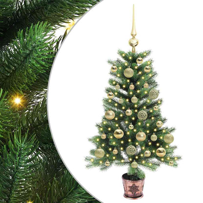 vidaXL Christmas Tree with 150 LEDs with Stand Green 90 cm PE - 49183