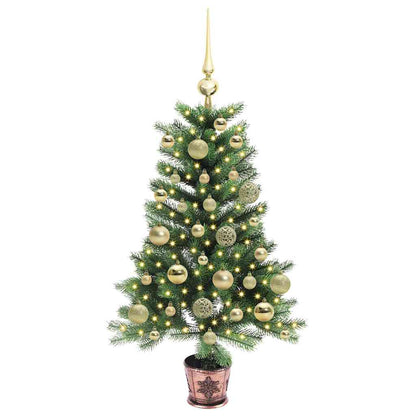 vidaXL Christmas Tree with 150 LEDs with Stand Green 90 cm PE - 49183