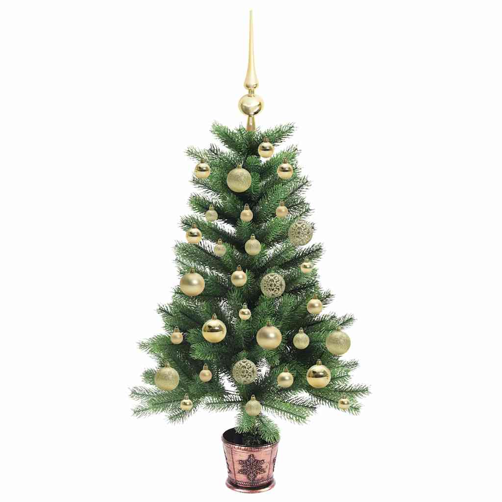 vidaXL Christmas Tree with 150 LEDs with Stand Green 90 cm PE - 49183