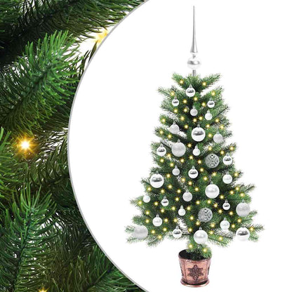 vidaXL Christmas Tree with 150 LEDs with Stand Green 90 cm PE - 49185