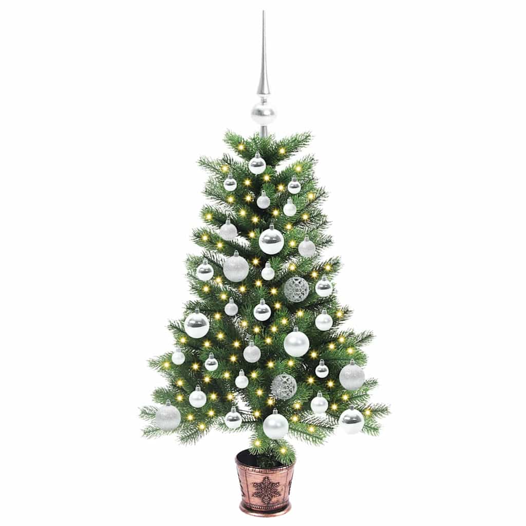 vidaXL Christmas Tree with 150 LEDs with Stand Green 90 cm PE - 49185