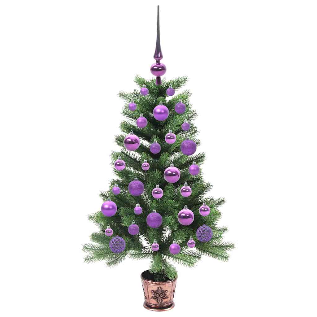 vidaXL Christmas Tree with 150 LEDs with Stand Green 90 cm PE - 49196