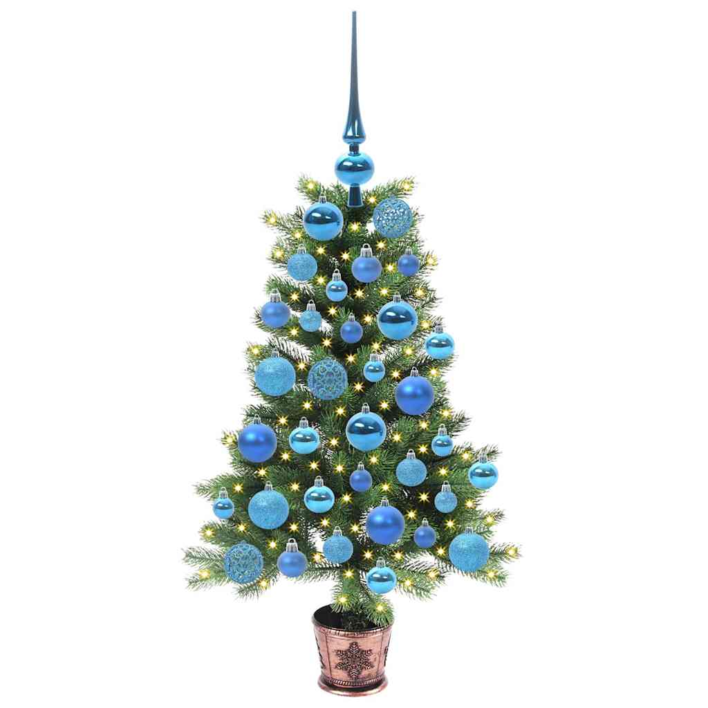 vidaXL Christmas Tree with 150 LEDs with Stand Green 90 cm PE - 49197