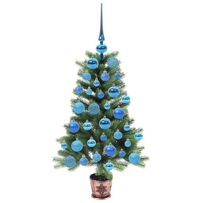 vidaXL Christmas Tree with 150 LEDs with Stand Green 90 cm PE - 49197