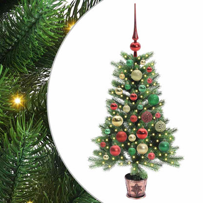 vidaXL Christmas Tree with 150 LEDs with Stand Green 90 cm PE - 49201