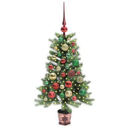 vidaXL Christmas Tree with 150 LEDs with Stand Green 90 cm PE - 49201