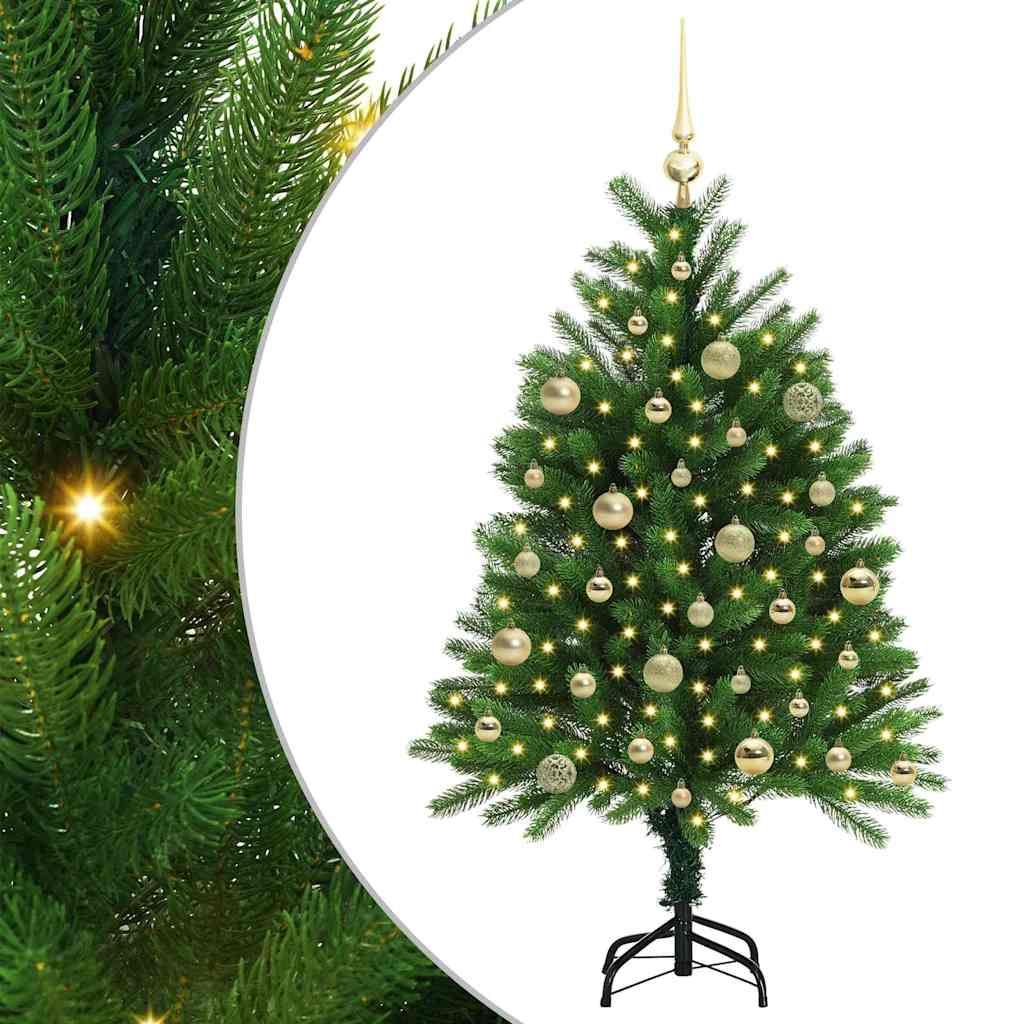 vidaXL Christmas Tree with 150 LEDs with Stand Green 120 cm PE - 49231