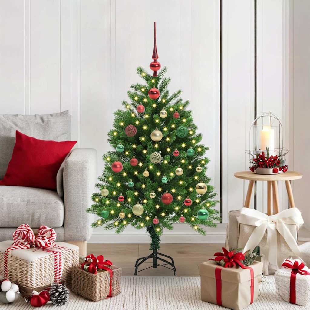 vidaXL Christmas Tree with 150 LEDs with Stand Green 120 cm PE - 49251