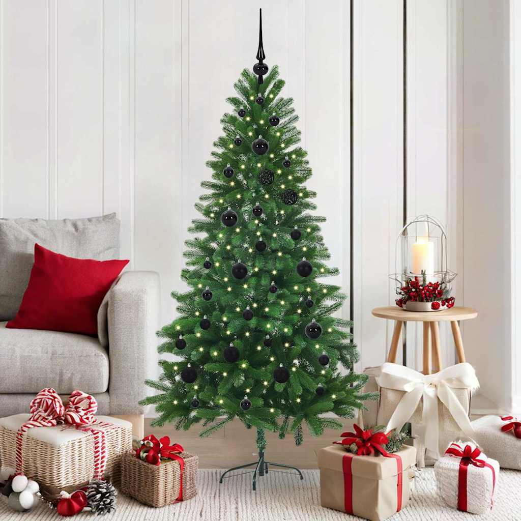vidaXL Christmas Tree with 150 LEDs with Stand Green 150 cm PE - 49259