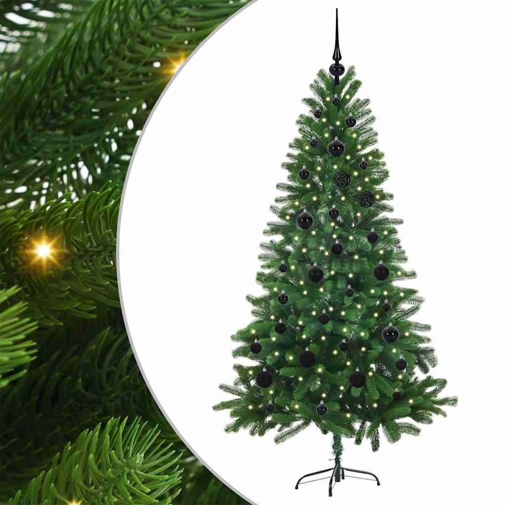 vidaXL Christmas Tree with 150 LEDs with Stand Green 150 cm PE - 49259