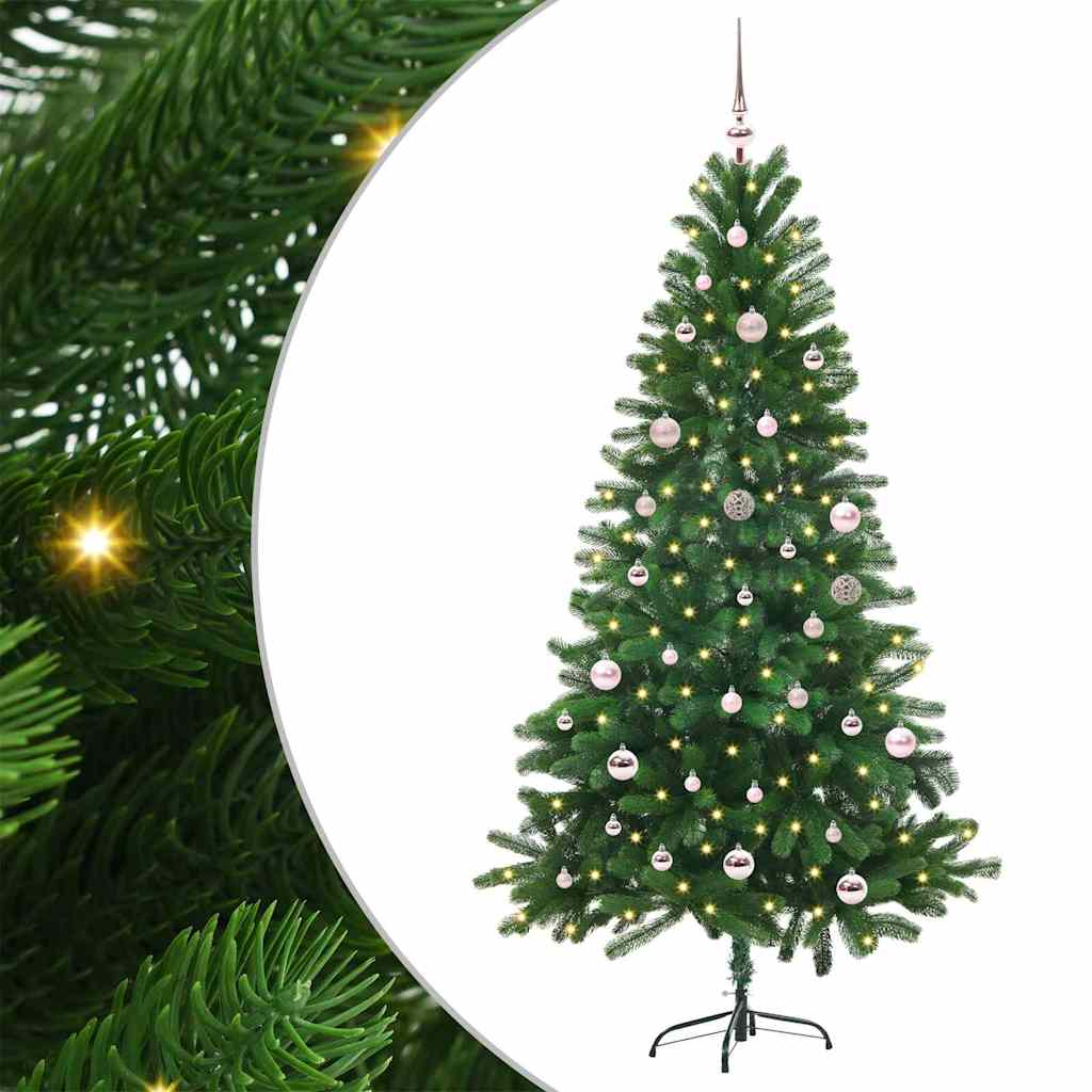 vidaXL Christmas Tree with 150 LEDs with Stand Green 150 cm PE - 49272