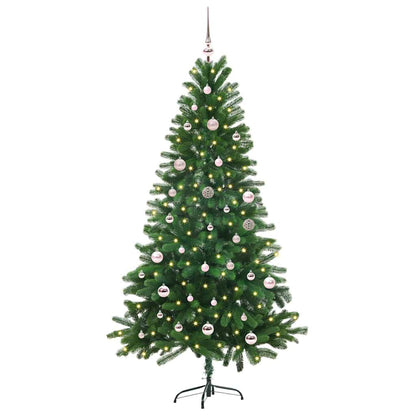 vidaXL Christmas Tree with 150 LEDs with Stand Green 150 cm PE - 49272