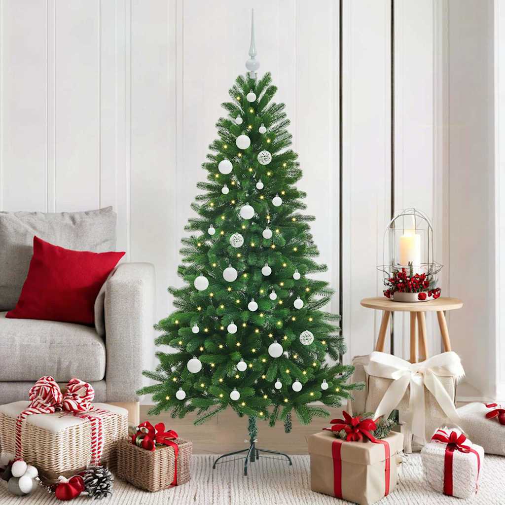 vidaXL Christmas Tree with 150 LEDs with Stand Green 150 cm PE - 49279