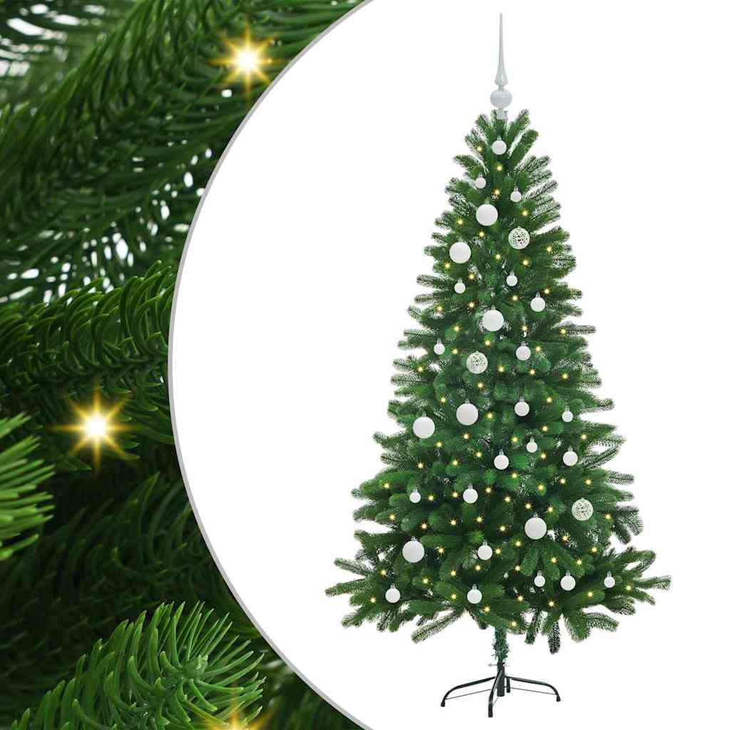 vidaXL Christmas Tree with 150 LEDs with Stand Green 150 cm PE - 49279