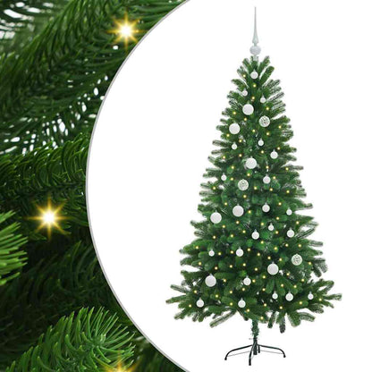 vidaXL Christmas Tree with 150 LEDs with Stand Green 150 cm PE - 49279