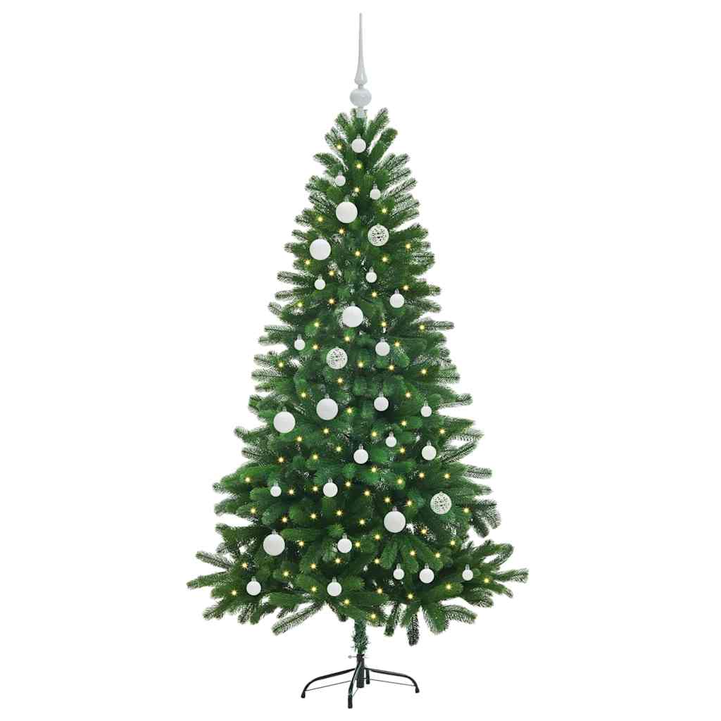 vidaXL Christmas Tree with 150 LEDs with Stand Green 150 cm PE - 49279