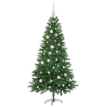 vidaXL Christmas Tree with 150 LEDs with Stand Green 150 cm PE - 49279