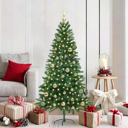 vidaXL Christmas Tree with 150 LEDs with Stand Green 150 cm PE - 49282