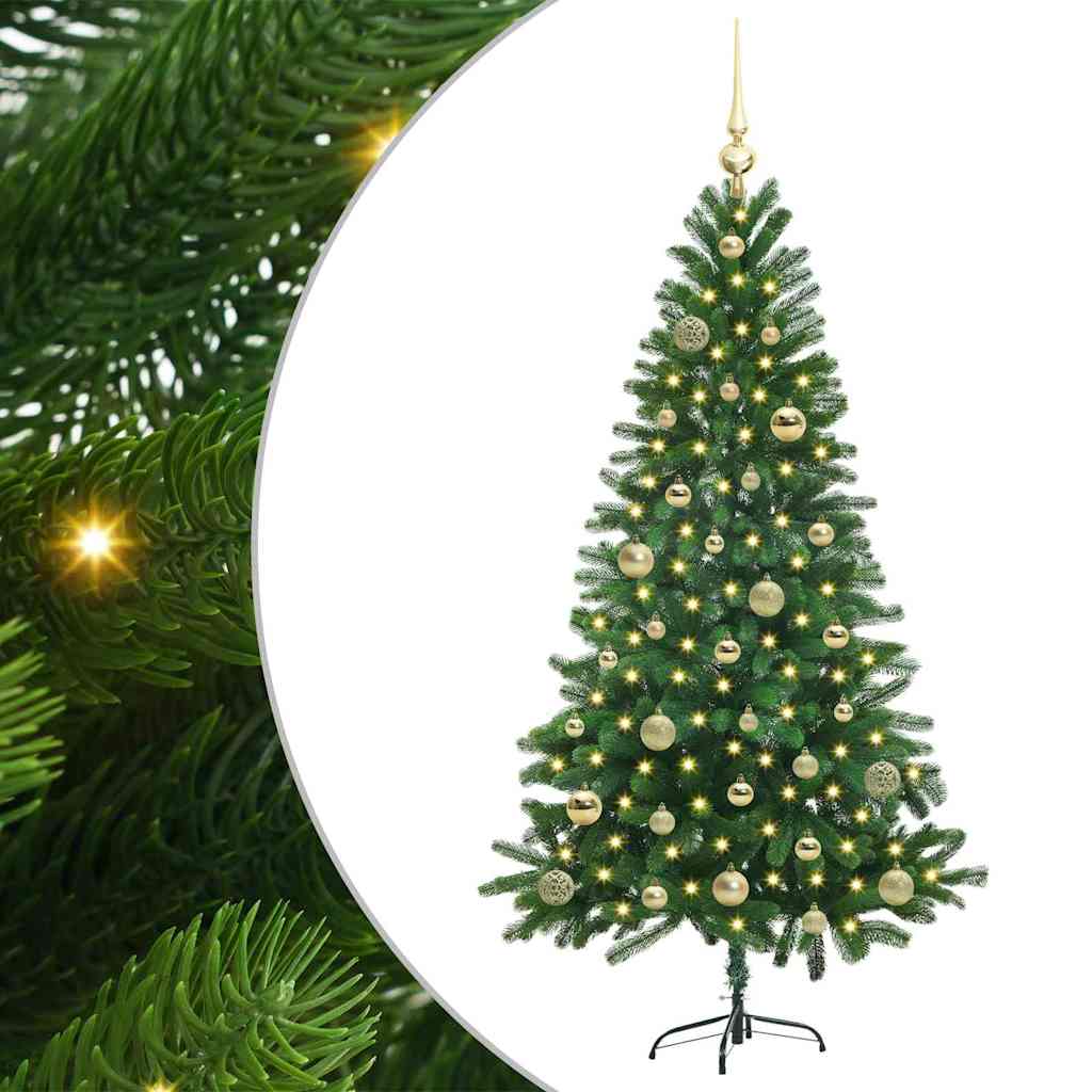 vidaXL Christmas Tree with 150 LEDs with Stand Green 150 cm PE - 49282