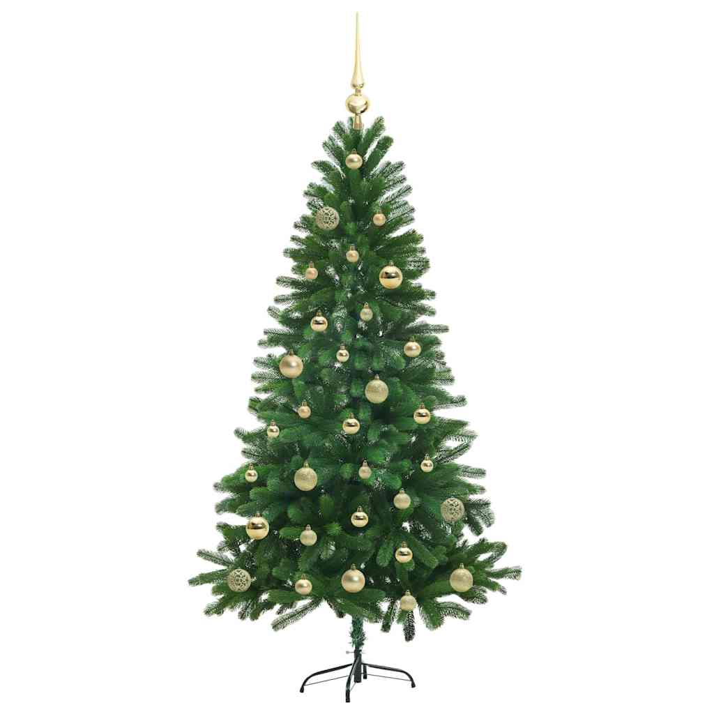 vidaXL Christmas Tree with 150 LEDs with Stand Green 150 cm PE - 49282