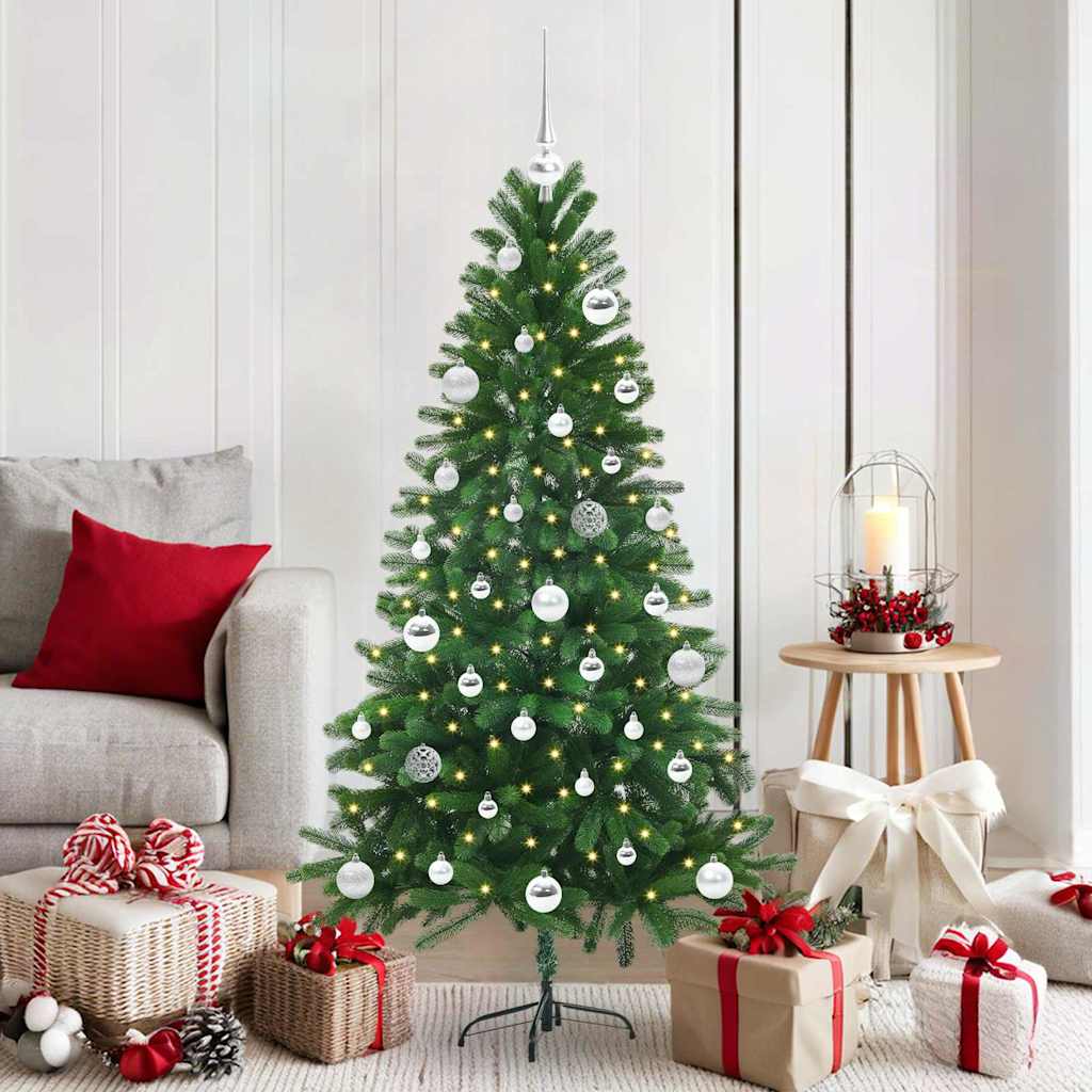 vidaXL Christmas Tree with 150 LEDs with Stand Green 150 cm PE - 49283