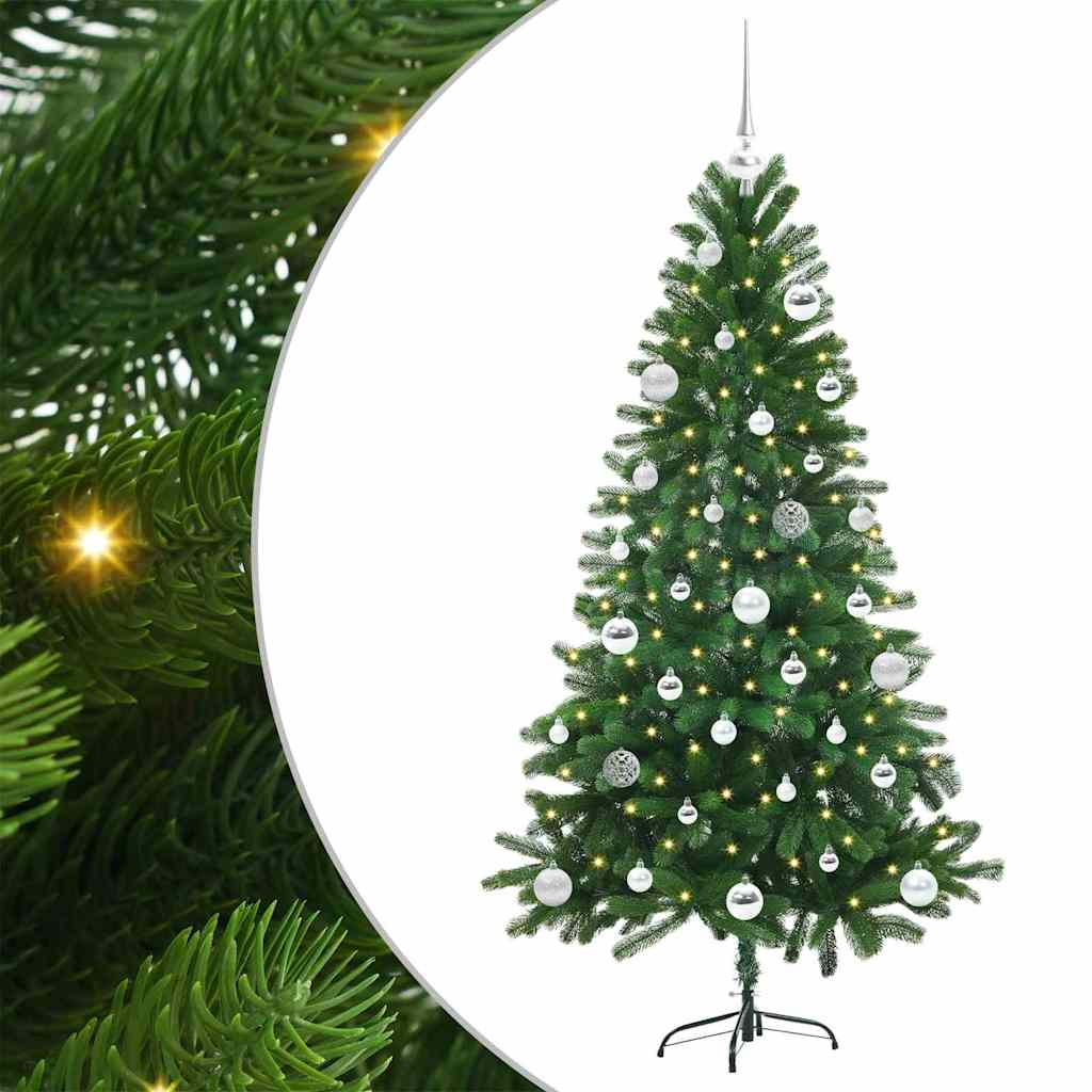 vidaXL Christmas Tree with 150 LEDs with Stand Green 150 cm PE - 49283