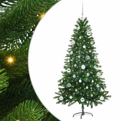 vidaXL Christmas Tree with 150 LEDs with Stand Green 150 cm PE - 49283