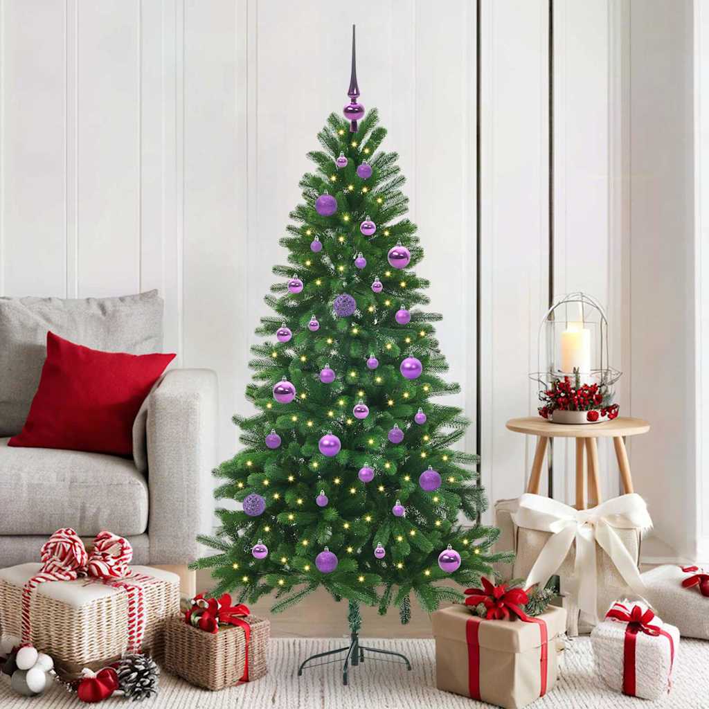 vidaXL Christmas Tree with 150 LEDs with Stand Green 150 cm PE - 49288