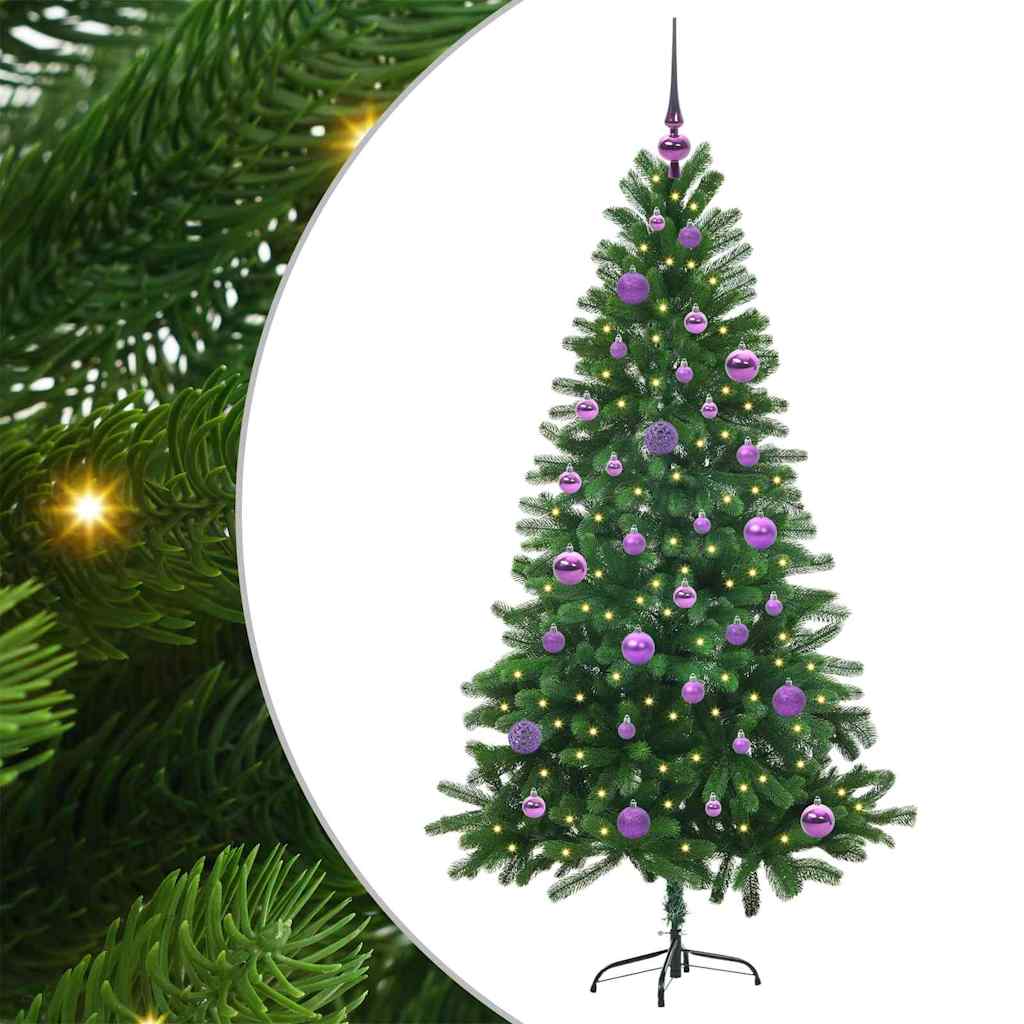 vidaXL Christmas Tree with 150 LEDs with Stand Green 150 cm PE - 49288