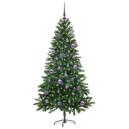 vidaXL Christmas Tree with 150 LEDs with Stand Green 150 cm PE - 49288