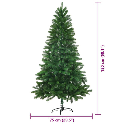 vidaXL Christmas Tree with 150 LEDs with Stand Green 150 cm PE - 49288