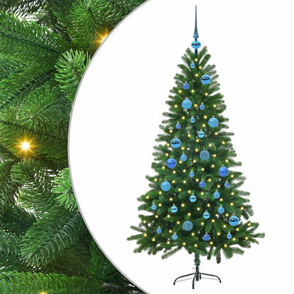 vidaXL Christmas Tree with 150 LEDs with Stand Green 150 cm PE - 49290