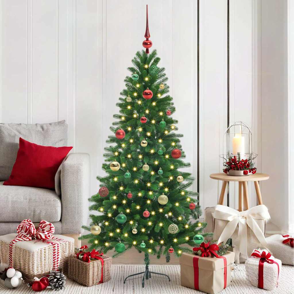vidaXL Christmas Tree with 150 LEDs with Stand Green 150 cm PE - 49297