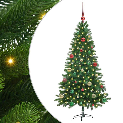 vidaXL Christmas Tree with 150 LEDs with Stand Green 150 cm PE - 49297