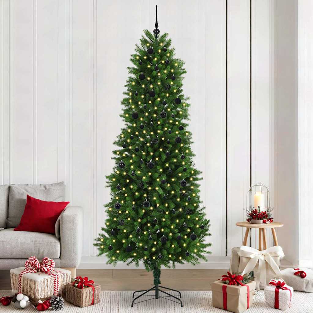 vidaXL Christmas Tree with 300 LEDs with Stand Green 240 cm PE