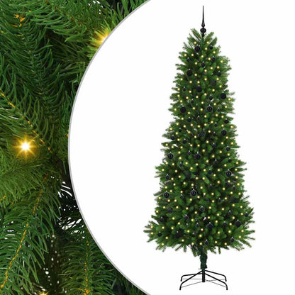 vidaXL Christmas Tree with 300 LEDs with Stand Green 240 cm PE