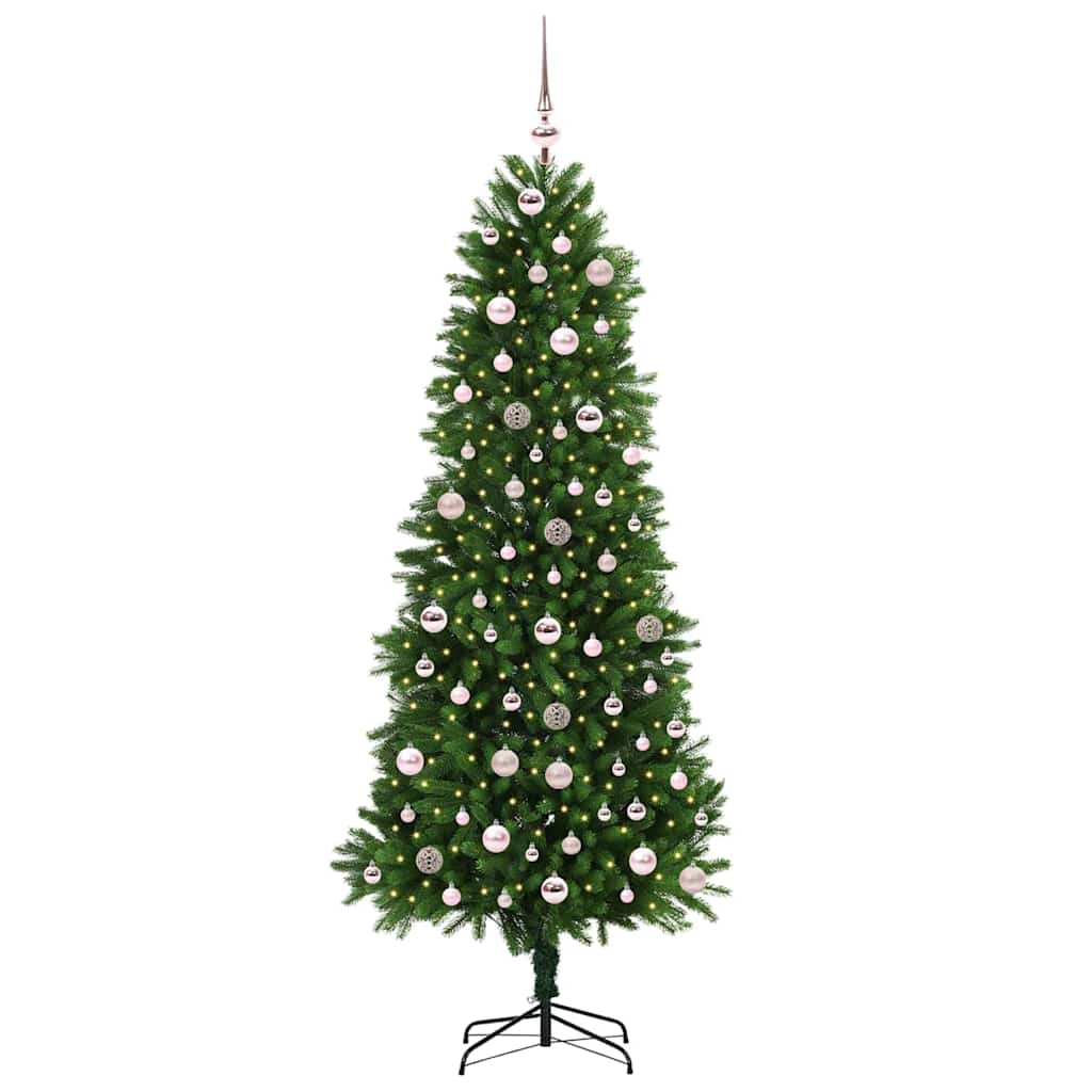 vidaXL Christmas Tree with 300 LEDs with Stand Green 240 cm PE - 49301