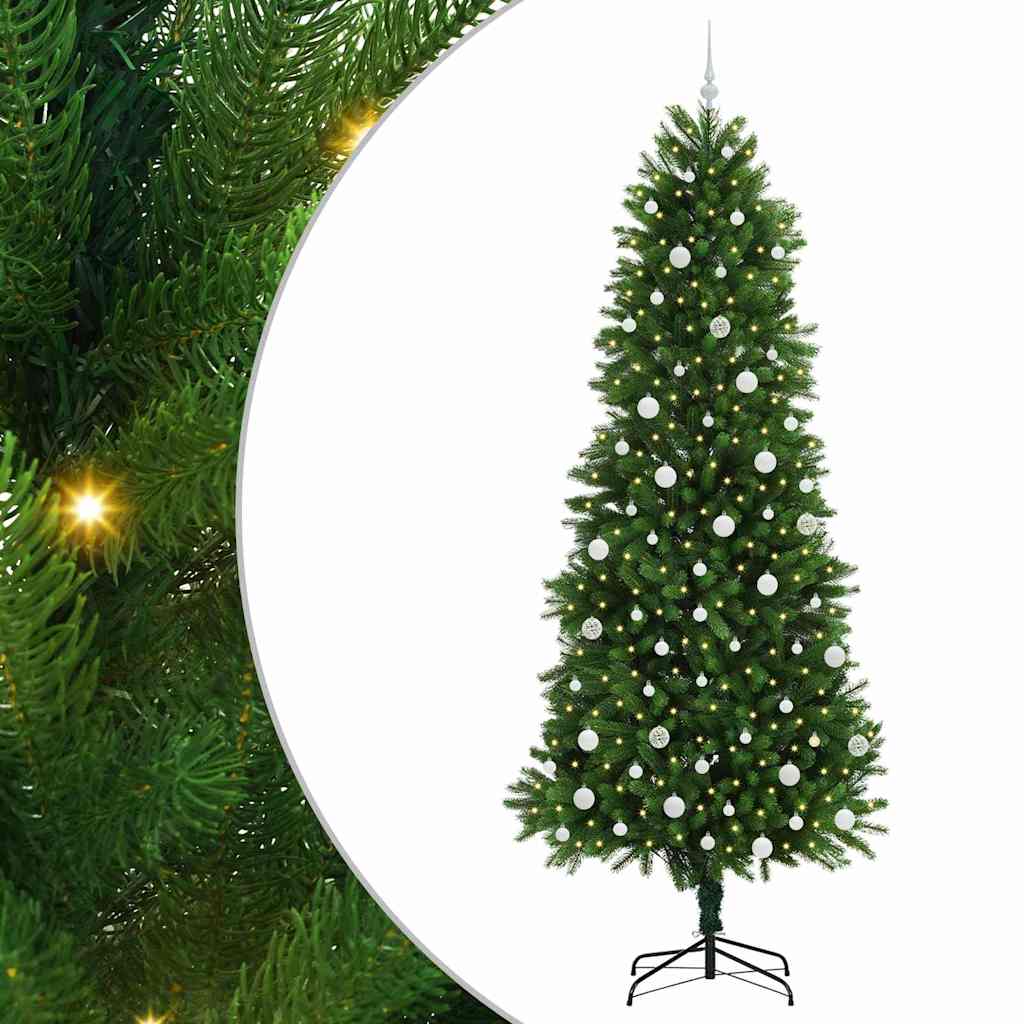 vidaXL Christmas Tree with 300 LEDs with Stand Green 240 cm PE - 49302