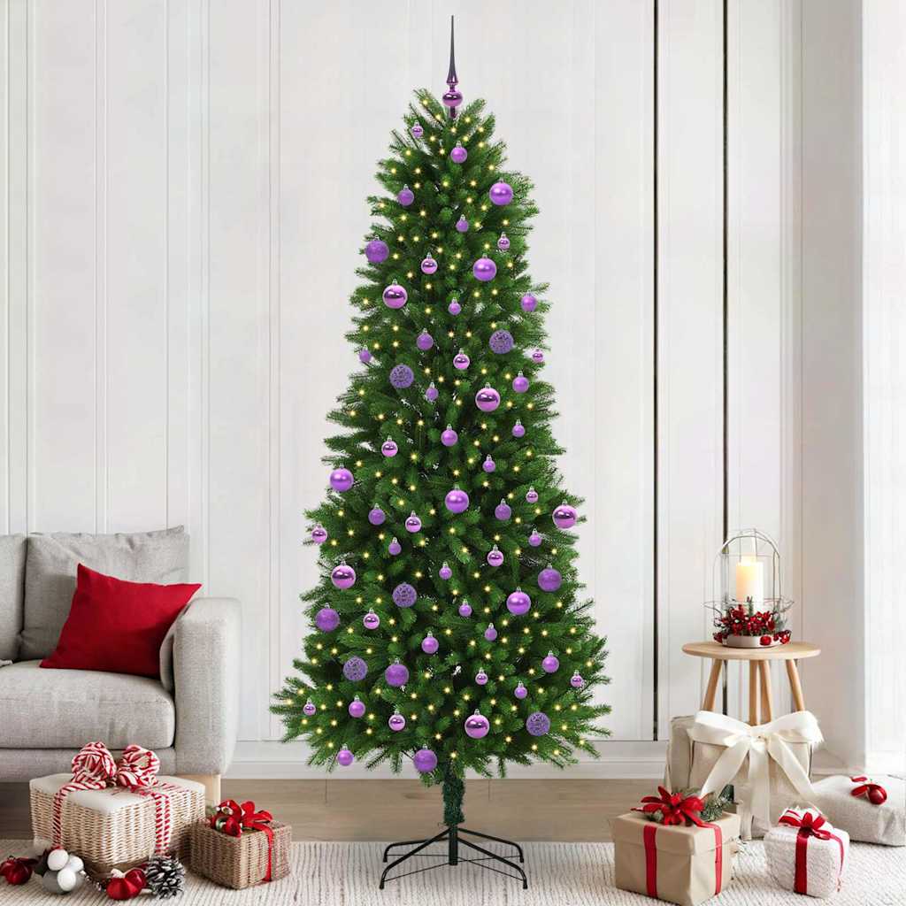 vidaXL Christmas Tree with 300 LEDs with Stand Green 240 cm PE - 49304